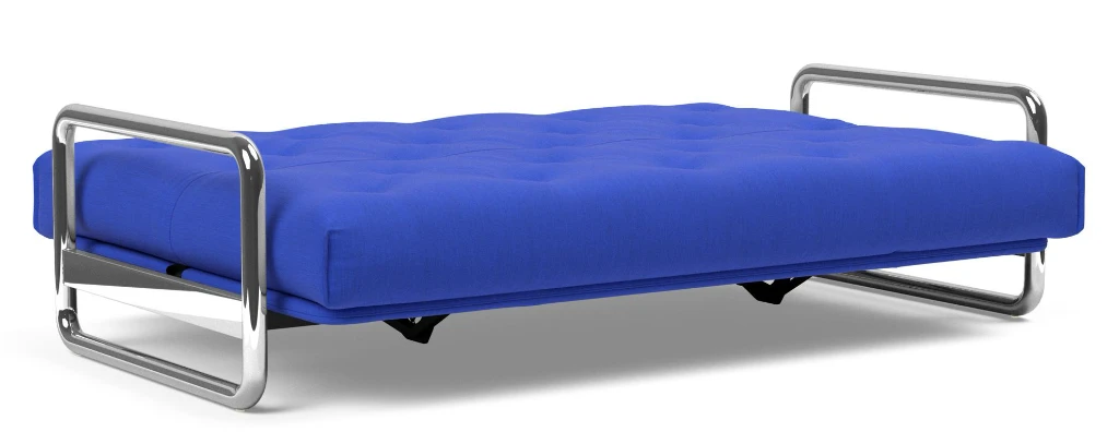 Lomira bäddsoffa, klädd i tyg 512 Elegance Ultramarine, som säng